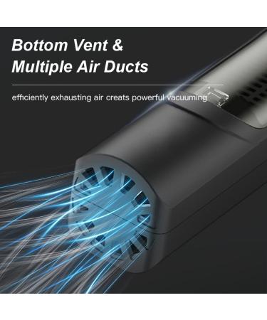 Favrison Hair Clippers for Men Automatic Vacuum Professional Cordless Hair Clippers Waterproof & USB Rechargeable Hair Cutting Kit Hair Trimmer with Magnetic Storage Bin - BLACK - Buy Online on GoSupps.com