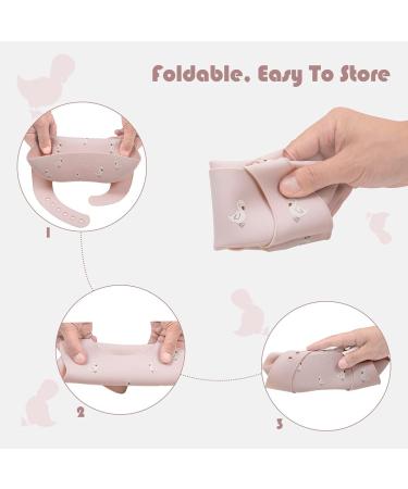 Little Dimsum 2Pcs Silicone Baby Bibs - Adjustable, Waterproof & Easy to Clean | Duck & Sheep Design | Food Crumb Catcher for Babies & Toddlers - Buy Online on GoSupps.com
