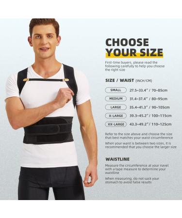 Adjustable Posture Corrector for Men and Women - Relieve Neck, Back, and Shoulder Pain - Improve Posture and Provide Lumbar Support - Medium Size - Buy Online on GoSupps.com