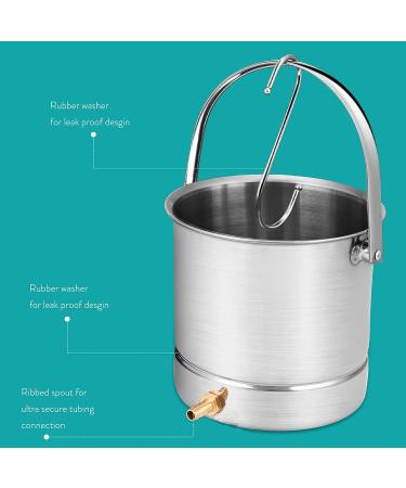 Stainless Steel Enema Bucket Kit for Colon Detox Cleanse - Buy Online on GoSupps.com