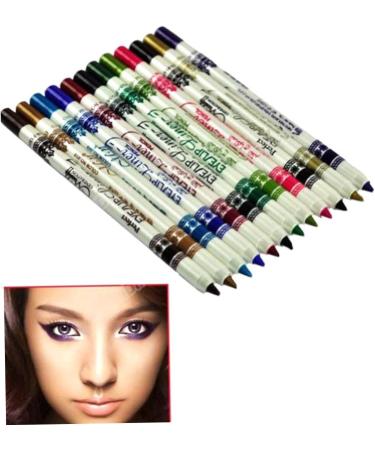 Didiseaon 2pcs 12 Lip Eyeliner Pencil Eye Shadow Glitter Eyeliner Pencil Eye Liner Sharpeners Shimmer Make up - Buy Online on GoSupps.com