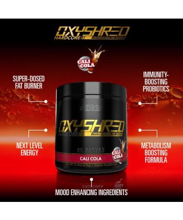 EHPlabs OxyShred Hardcore Thermogenic Pre Workout Shredding Supplement - Cali Cola Flavor - Buy Online on GoSupps.com