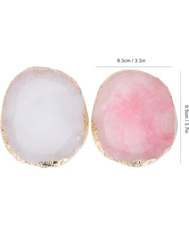 ZJchao Resin Nail Art Palette Nail Art Painting Gel Palette Manicure Color Drawing Palette Nail Skill Practice Display Board Tool - Buy Online on GoSupps.com