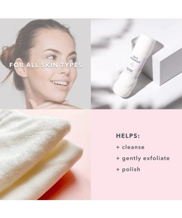 Baie Botanique Dual Action Facial Cloth Luxury Cotton Muslin and Bamboo Ultra-Soft Terry - 100% Natural (Single) - Buy Online on GoSupps.com