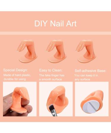 20-Piece Manicure Training Fingers with False Nails for Nail Art Practice and Display - Buy Online on GoSupps.com