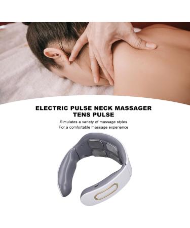 U-Shaped Heated Neck Massager Cushion - Soft Electrical Massage Pillow for Home & Travel - Buy Online on GoSupps.com
