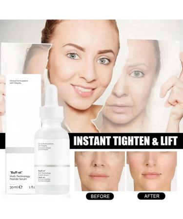 Buff-et Multi-Technology Peptide Serum Hydrating Face Serum for Women Anti-Aging Skincare Serum Firming Face Serum for Fine Lines&Wrinkles Facial Hyaluronic Acid Serum Hydrating Skincare for All Skin - Buy Online on GoSupps.com