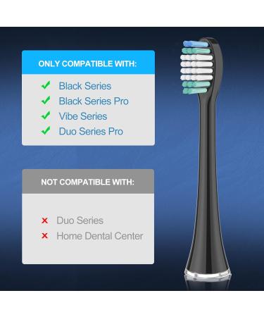 Replacement Toothbrush Heads 10 Pack for AquaSonic Black Series & Duo Series - Electric Toothbrush Compatible - Buy Online on GoSupps.com