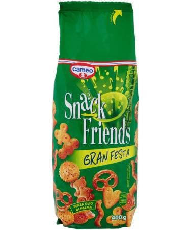  Italian Gourmet E.R. Cameo Snack Friends Gran Festa Set of 5 bags of 400 g of salty snacks + box of 400 g - Buy Online on GoSupps.com