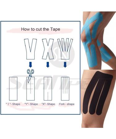 Kinesiology Tape - Pain Relief Adhesive - Best Therapeutic Muscle Support Aid - Sports Wrap - Water Resistant by seaNpem Camouflage Green + Blue + Pink QTY: 3 - Buy Online on GoSupps.com