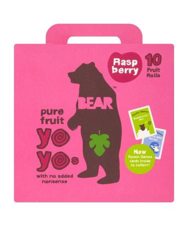 BEAR Keep Pure Fruit Yo Yos Raspberry (5x20g) - Pack of 2