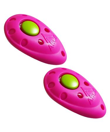 ASCO 2X Premium Clicker for Clicker Training Dogs Cats Horses Professional Clicker Pink AC08P2X 2 Pieces Pink in a Pack of 2 - Buy Online on GoSupps.com