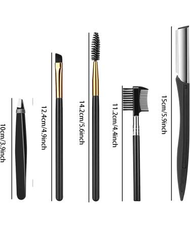 12 in 1 Eyebrow Trimmer Kit with Razor, Scissors, Comb, Brush, and Tweezers - Buy Online on GoSupps.com