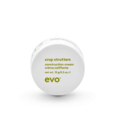 EVO Crop Strutters Construction Cream - Medium Hold Smoothing Hair Cream - Supports and Provides Definition with Medium Shine 0.5 Ounce (Pack of 1)