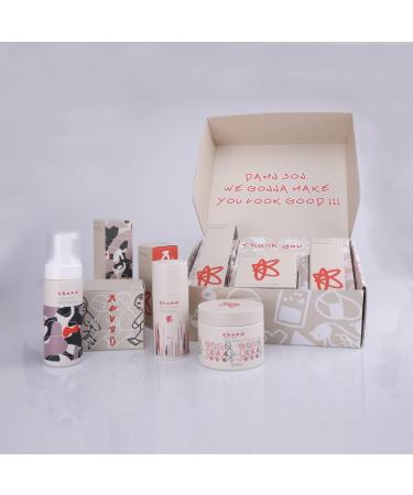 3-Step Korean Skincare Set for All Skin Types - Foam Cleanser Toner Pads & Moisturizing Gel - Shop Internationally - Buy Online on GoSupps.com