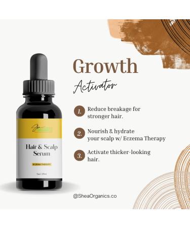 Shea Organics Soothing Scalp Oil - Dandruff Relief & Itchy Scalp Serum | Dry Scalp & Baby Eczema Treatment | 1oz with Oat Oil Vitamin E Honey & Tea Tree - Buy Online on GoSupps.com