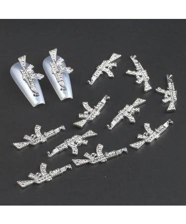 10pcs Alloy Star Nail Charms - 3D Stars Nail Gems Rhinestones for Women Nail Designs - Buy Online on GoSupps.com