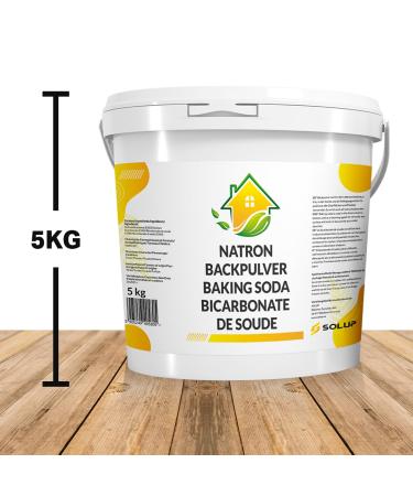 Solup Natron Powder 5kg - High-Quality Soda Powder for Cleaning & Baking | Sodium Hydrogen Carbonate | International Shipping - Buy Online on GoSupps.com