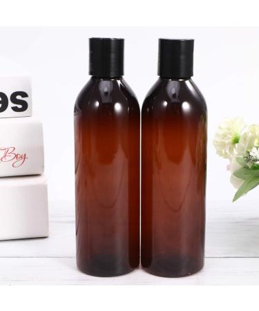 Minkissy Shampoo Dispenser 6pcs 250ml Portable Travel Bottles Plastic Refillable Bottles Plastic Squeeze Bottle with Disc Cap for Shampoo Lotion (Brown Bottle) Travel Size Toiletries - Buy Online on GoSupps.com