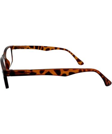 TBOC Reading Glasses +3.00 Diopter - Brown Tortoise Frame for Men & Women - Ideal for Seniors | Presbyopia Aid for PC & Phone Use (1 Pack) - Buy Online on GoSupps.com