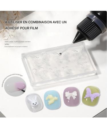 Clear Nail Sculpting Gel 10ml Molding Adhesive - 3D Nail Sculpting Gel - for Nail Extensions Nail Art Polish Rhinestones and - Buy Online on GoSupps.com