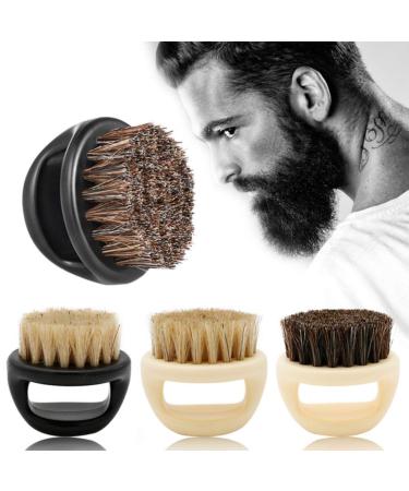 Round Grip Razor Brush (Black) - Premium Shaving Brush for Effortless Lathering | International Shipping Available - Buy Online on GoSupps.com