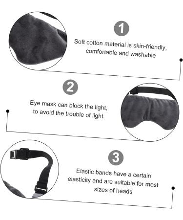 PLAFOPE Gravity Eye Mask for Men - Gel Face Mask for Sleeping - Heatable Eyeshade with Glass Beads - Blackout Blindfold for a Restful Night's Sleep - Buy Online on GoSupps.com