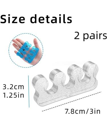 JOCXZI Pack of 4 Toe Separators - Nail Polish Nail Polish Toe Separator Toe Separator Women's Silicone Finger Separator for Overlapping Toes Bunions Hammer Toes Foot Pain Relief - Buy Online on GoSupps.com