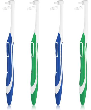 Buy WLLHYF 4 Pcs Tuft Toothbrush Set - Soft End-Tufted Brushes for Interdental Cleaning (2 Blue + 2 Green) - Ideal for Orthodontics & Detail Care - International Shipping Available - Buy Online on GoSupps.com