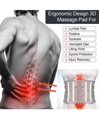 Breathable Lumbar Support/Back Brace For Lower Back Pain Relief Men Women Lumbar Spine Decompression Belt Sports Fitness Waist Trainer For Work Lifting Heavy Objects Alleviating Pain (Color : Gray S Gray Support Belt S - Buy Online on GoSupps.com
