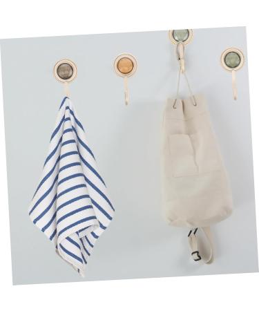 Alipis Towel Hooks 4pcs Wall Towel Mounted Clothes Kitchen Hook Hanging Hat Hand Coat Bathroom Rack Diamond Hanger Hook - Buy Online on GoSupps.com