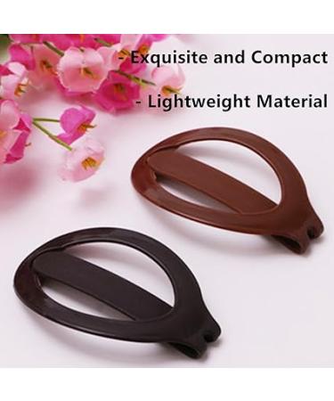 SHUNGXINYI Hair Barrettes Plastic Hair Barrette Clip Girls Womens Beauty Styling Tools Ponytail Holder 2 Pcs - Black/Coffee - Buy Online on GoSupps.com