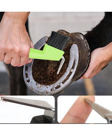 Buy HZAOPZE 2 PCs 2-in-1 Hoof Scraper & Brush - Anti-Slipping Horse Grooming Tool for Clean Hooves | International Shipping Available - Buy Online on GoSupps.com