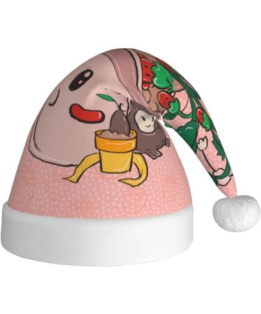 YYHHAOFA Sunflower seeds and strawberries Christmas Hat - Festive Ornamental Christmas Halloween Accessory for Holiday Parties - Buy Online on GoSupps.com