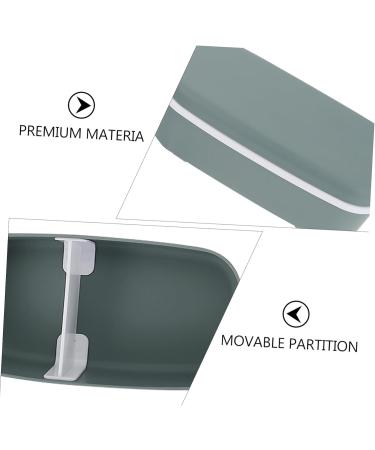 Alipis 1 Set Double Layer and Double Layer Lunchbox Microwave Containers Picnic Container Lunch Box Office HG2P442VA135653 Green 15.5X8.5CM - Buy Online on GoSupps.com