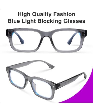 VISOONE Retro Rectangle Blue Light Blocking Glasses for Small Faces | TR90 Computer & Gaming Eyewear for Men & Women - Buy Online on GoSupps.com