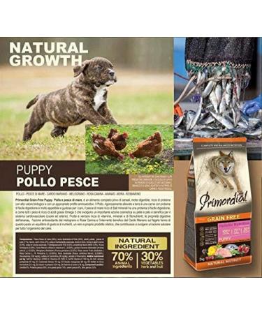 Primordial Croquettes Grain Free Puppy Poulet/Poisson 2Kg - Buy Online on GoSupps.com