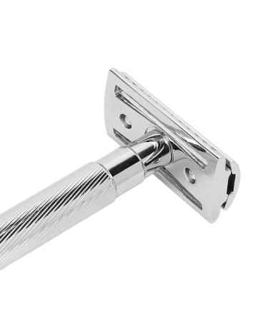 Premium Safety Razor - Durable Non-Slip Shaving Razor for Home Travel & Hotels (Silver) - Buy Online on GoSupps.com