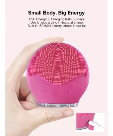 Valentina Face Cleansing Brush (Rose) - Gentle Exfoliation for Radiant Skin - Buy Online on GoSupps.com