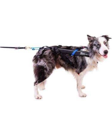 Non-Stop Dogwear Freemotion Harness Size 7 | Black Pulling Harness for Dogs | Head 52cm Neck 44-48cm - International Shipping Available - Buy Online on GoSupps.com