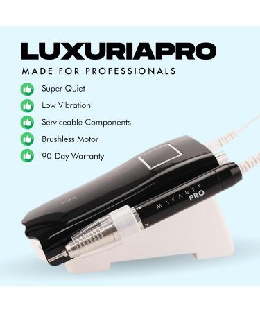 MakarttPro LuxuriaPro 35000 RPM Professional Nail Drill 85W Brushless Motor High Torque Quiet & Vibration Rechargeable & Cordless Nail Drill for Technicians  - Buy Online on GoSupps.com