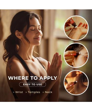 Focus Booster & Deep Calm Roll On Set - Essential Oils Aromatherapy Roll On with Essential Oil Set - 2x0.34 fl oz - Gya Labs - Buy Online on GoSupps.com