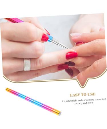 Beavorty 1pc Nail art drawing pen salon drawing art brush women nail brush pen manicure DIY brush builder manicure for nails Nail Salon Supply UV the brush metal rod - Buy Online on GoSupps.com
