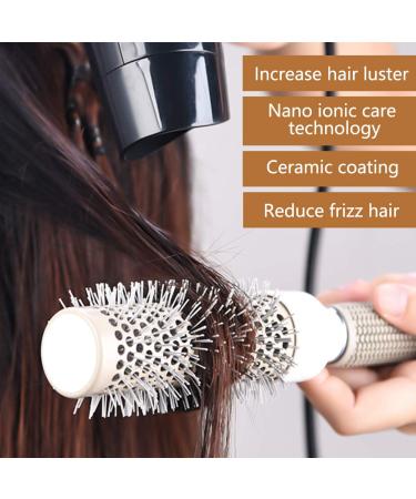 Professional Ceramic Ion Round Brush Set for Blow Drying - 5 Sizes, Heat Styling, Shiny Hair - Buy Online on GoSupps.com