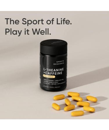 Sports Research L-Theanine & Caffeine with MCT Oil 60 Softgels - Buy Online on GoSupps.com