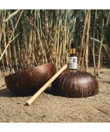 Love Coco Natural Coconut Bowl with Bamboo Straw and 10ml Coconut Oil (COC001) - Buy Online on GoSupps.com