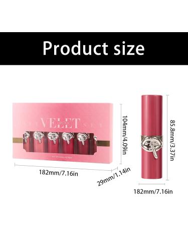 Lot de 6 rouges l vres mats cr meux - Application douce - Peau sensible - Formule s re et douce - Buy Online on GoSupps.com