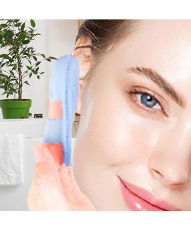 Fiakup Silicone Face Scrubber | Finger Handle Face Silicone Scrubber Small Brush - Ergonomic Grip Women Men Face Scrubber for Massaging for Travelling Dormitory Blue - Buy Online on GoSupps.com