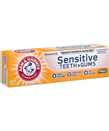 ARM & HAMMER Sensitive Teeth & Gums Toothpaste 4.5 oz (Pack of 4) Mint 4.5 Ounce (Pack of 4) - Buy Online on GoSupps.com