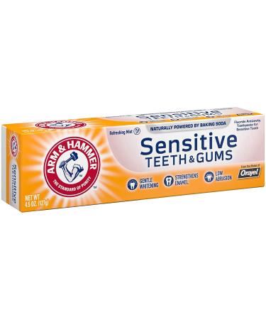 Arm & Hammer Sensitive Toothpaste - Anticavity Fluoride Whitening Fresh Mint 4.5 oz (Pack of 3) - Buy Online on GoSupps.com